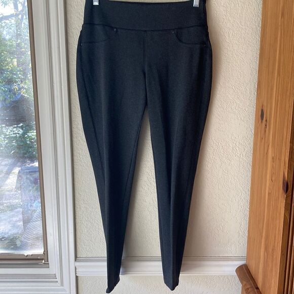 Jag Pull-On Comfort Waist Gray Knit Pants Size 6 - Picture 1 of 10